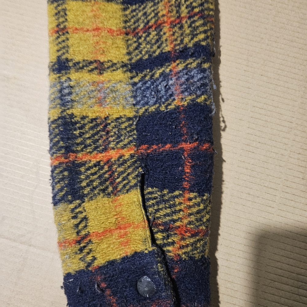 Scotch and Soda Plaid Men's Wool Coat - Picture 5 of 5